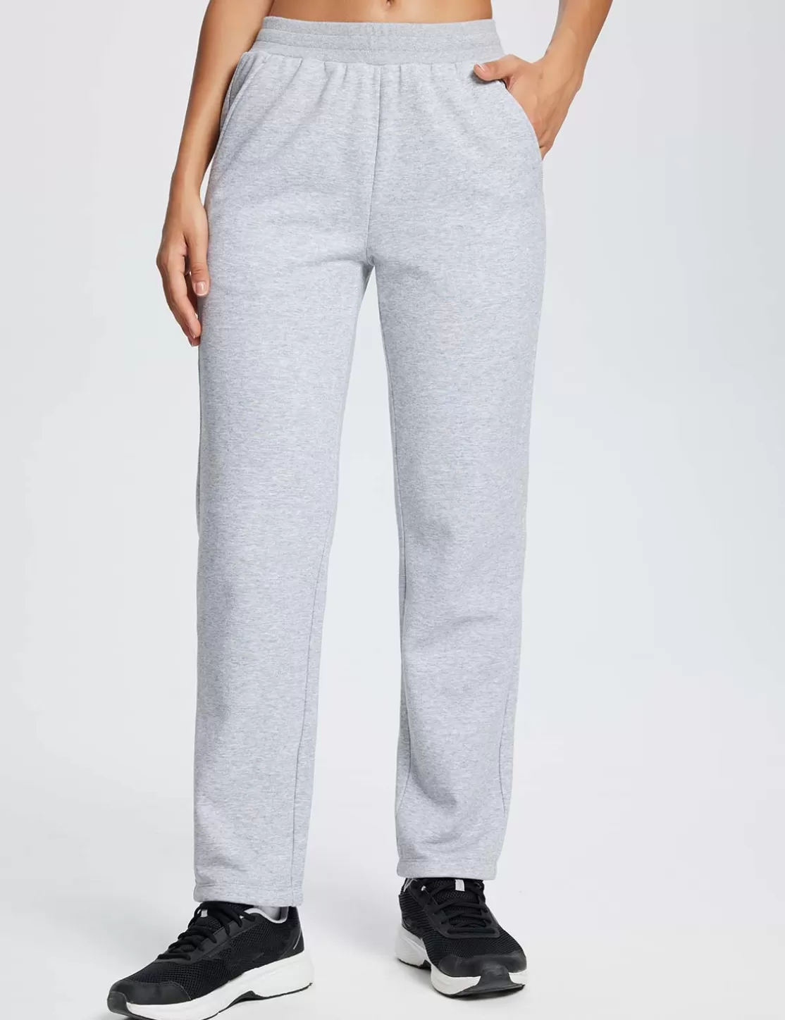 Sale Evergreen Cotton Pocketed Sweatpants Women Fleece-Lined