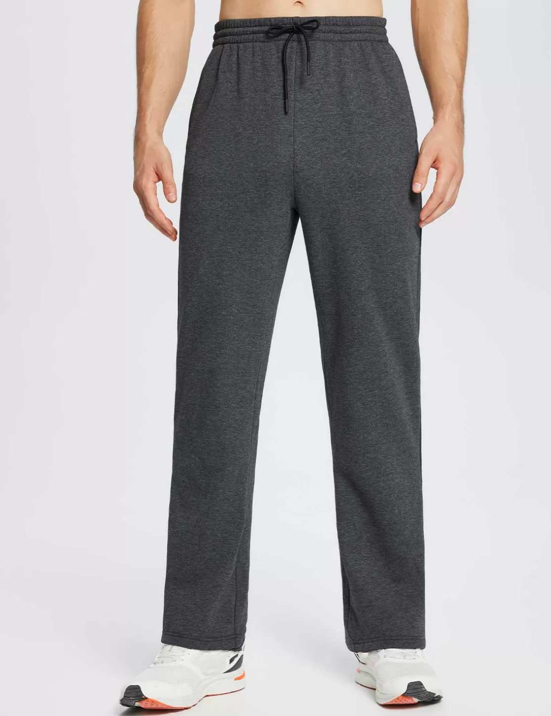 Best Sale Evergreen Cotton Thermal Sweatpants Men Fleece-Lined