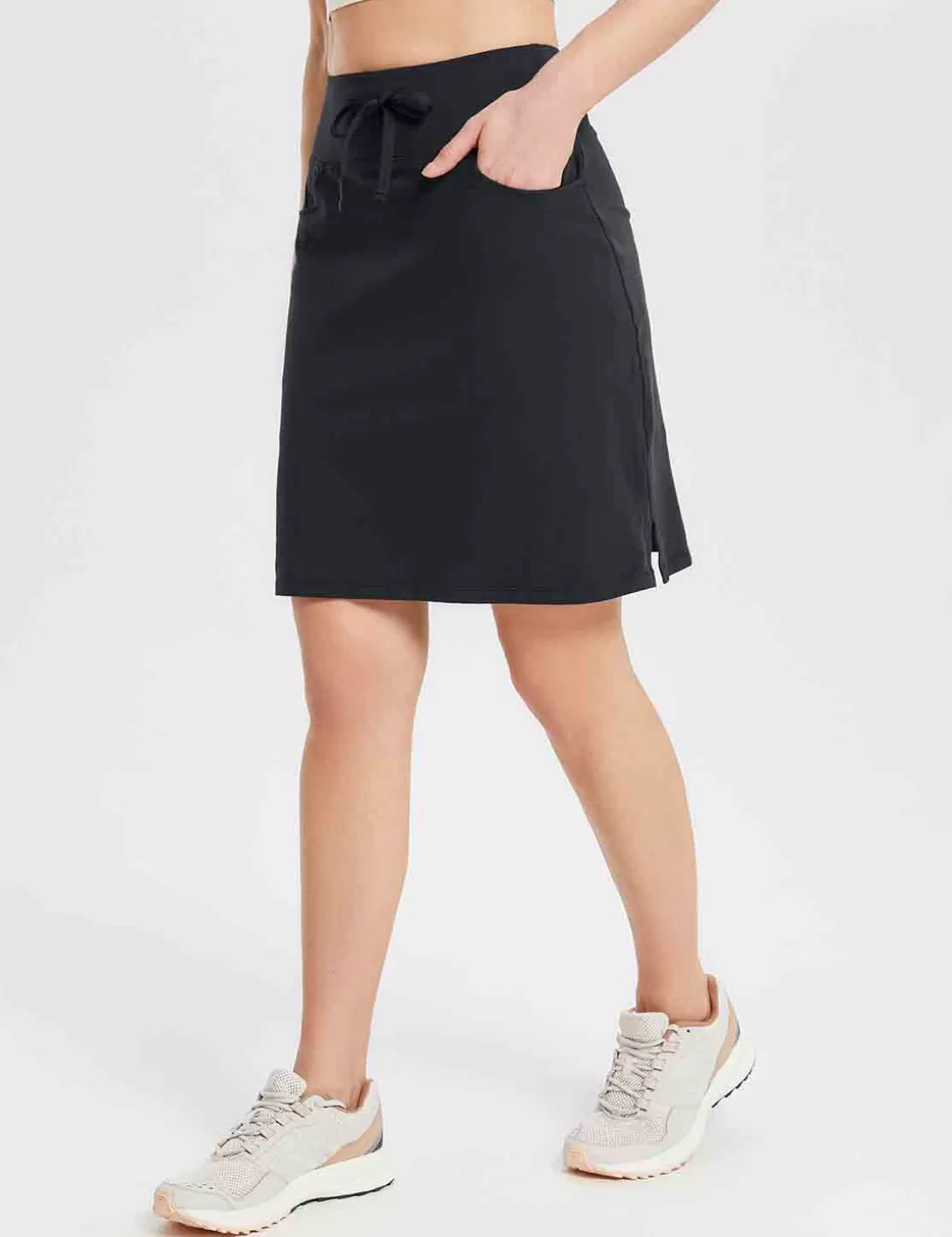 Shop Evergreen Upf 50+ Cotton Skorts Women Knee-Length