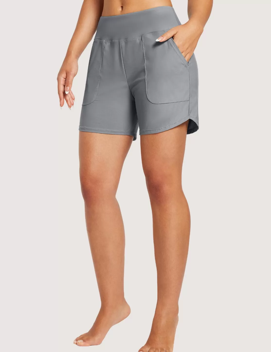 New Flyleaf 5" Upf50+ High-Rise Swim Shorts Women Upf50+