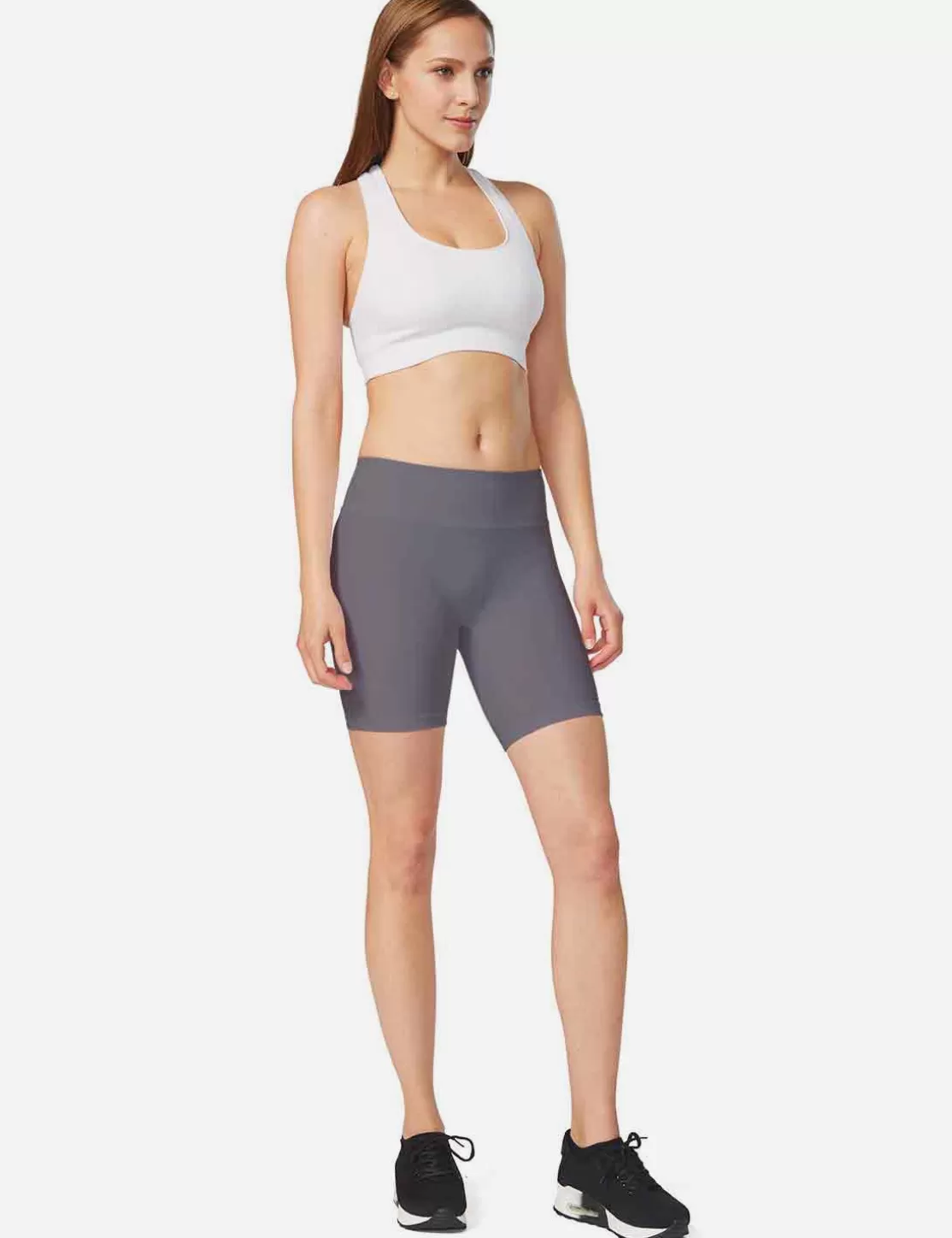 Store Flyleaf Mid Rise Back Pocketed Compression Shorts Women Shorts & Underwear