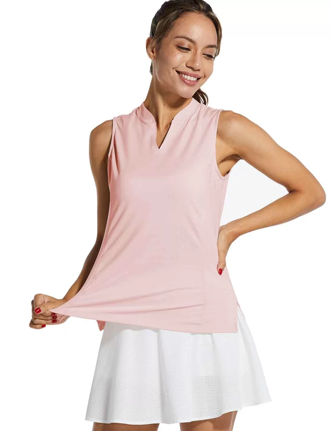 Online Flyleaf Upf40+ V Neck Tank Women Upf50+