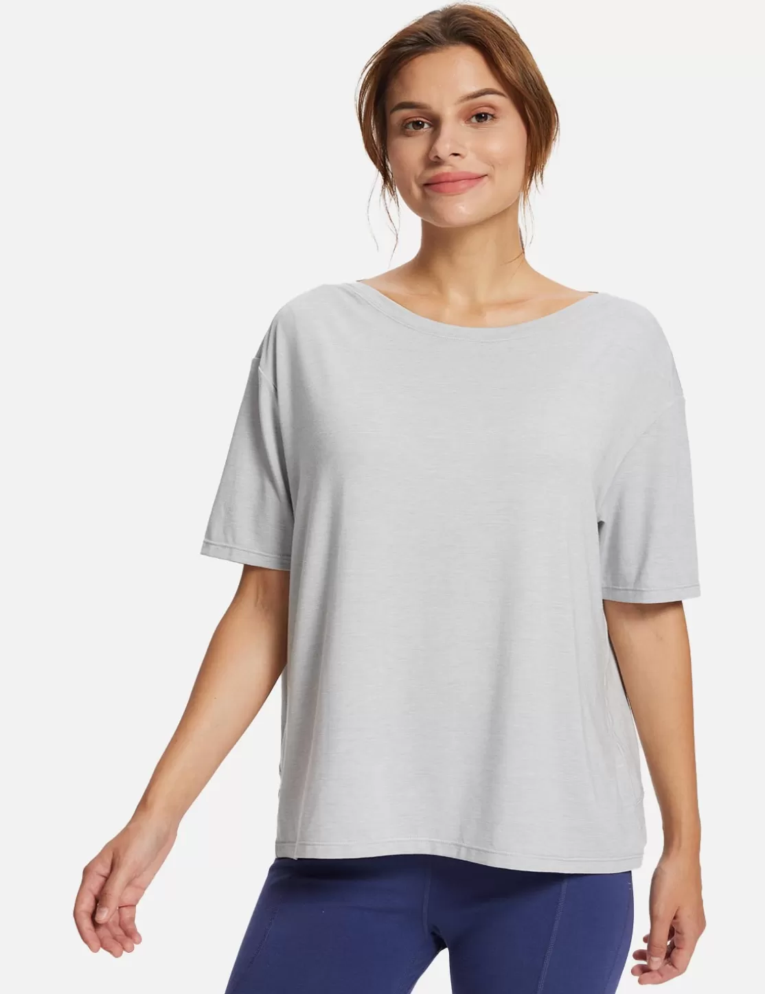 Online Laureate Boatneck Slouch Fit Tee Women Short-Sleeved & Tank Tops