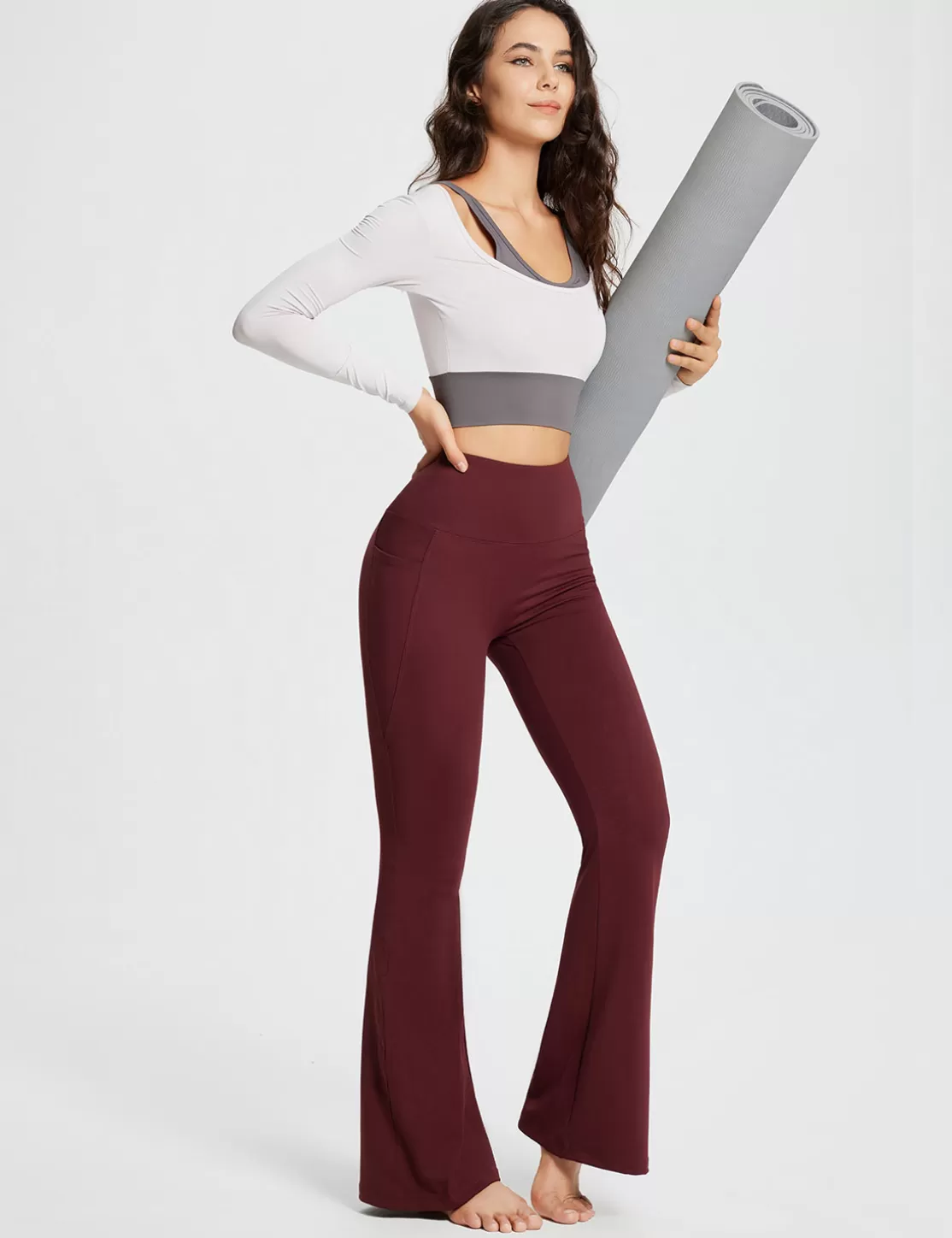 Best Sale Laureate High-Rise Pocketed Flared Pants Women Joggers & (Sweat) Pants