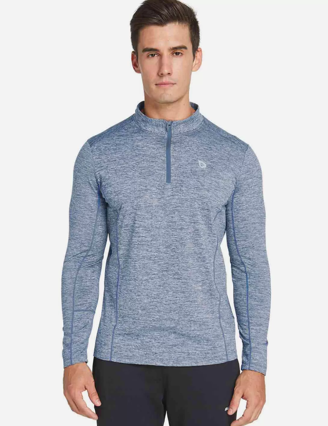 Best Laureate Thermal Mock Neck Pullover Men Fleece-Lined