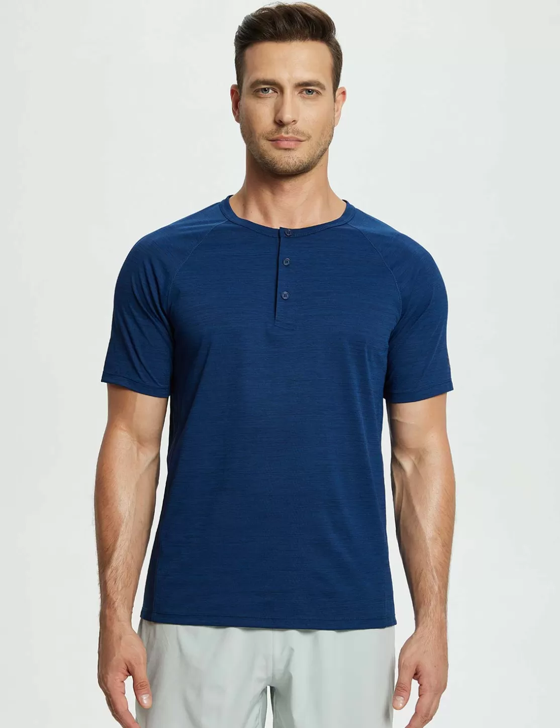 Store Short-Sleeve Henley T-Shirt (Website Exclusive） Men Short-Sleeved Shirts & Tank Tops