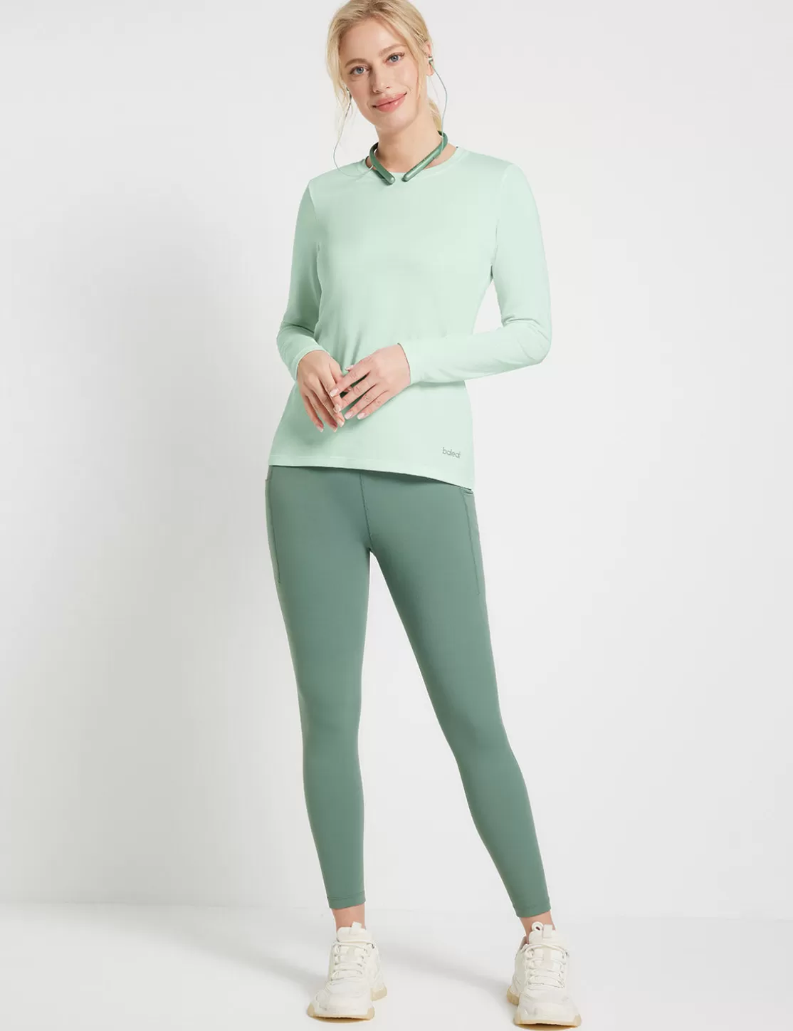 Clearance Sustainable Crew Neck Baselayer Women Long-Sleeved