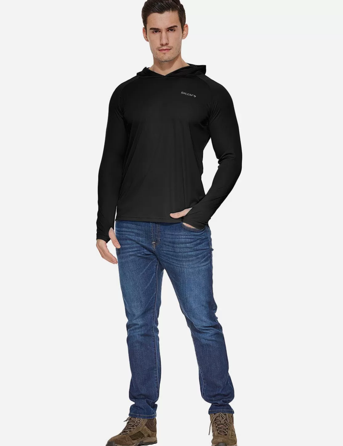 Clearance Upf50+ Sun Hoodie Men Long-Sleeved Shirts