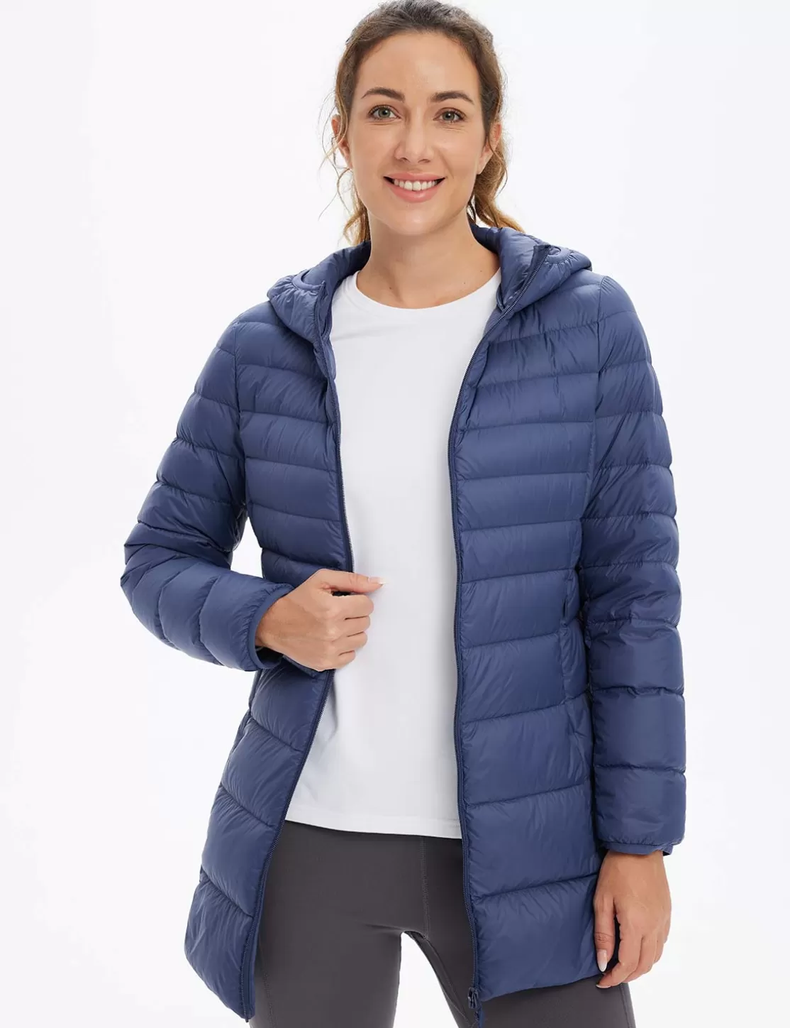 Discount Water-Resistant Hooded Puffer Jacket Women Jerseys & Track Jackets