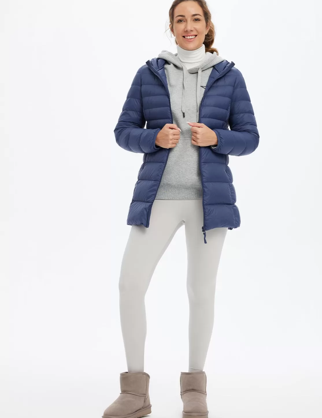 Discount Water-Resistant Hooded Puffer Jacket Women Jerseys & Track Jackets