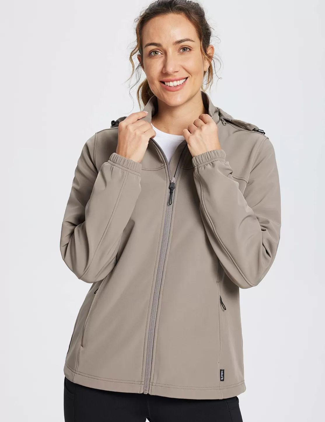 Shop Water-Resistant Hooded Softshell Windbreaker Women Jerseys & Track Jackets